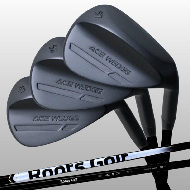 ACE WEDGE 52度 ノーメッキウェッジ ルーツゴルフ ROOTS GOLF ACE WEDGE BLACK BOLON（ルーツエースウェッジ ブラッ