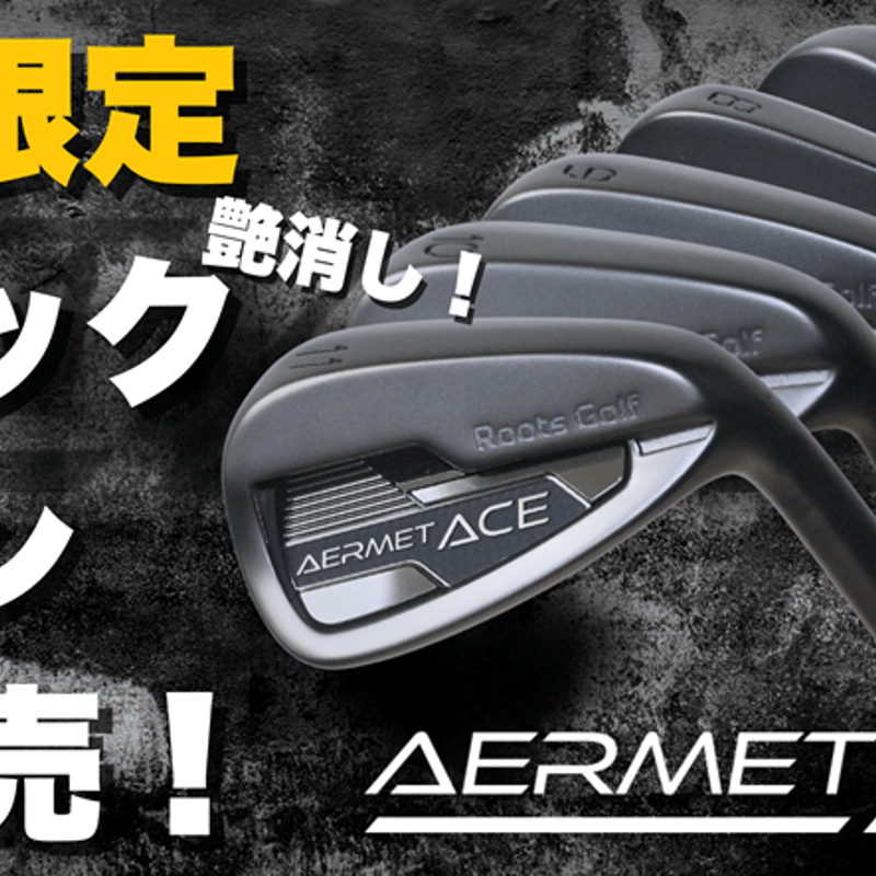 ROOTS GOLF AERMET ACE IRON BLACK BOLON（アーメットエース