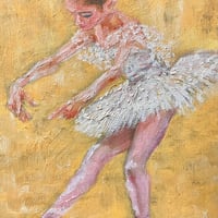 『プティ バレリーナ』油彩画