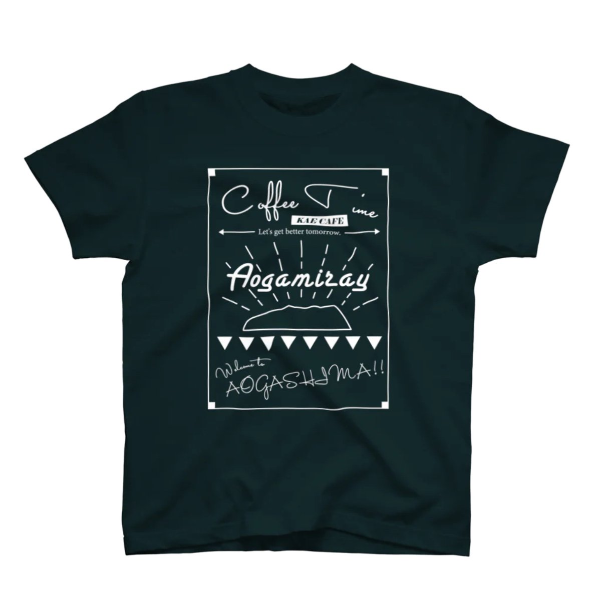 アオガミライTシャツ/ニュアンススレート（青みがかった濃い灰色