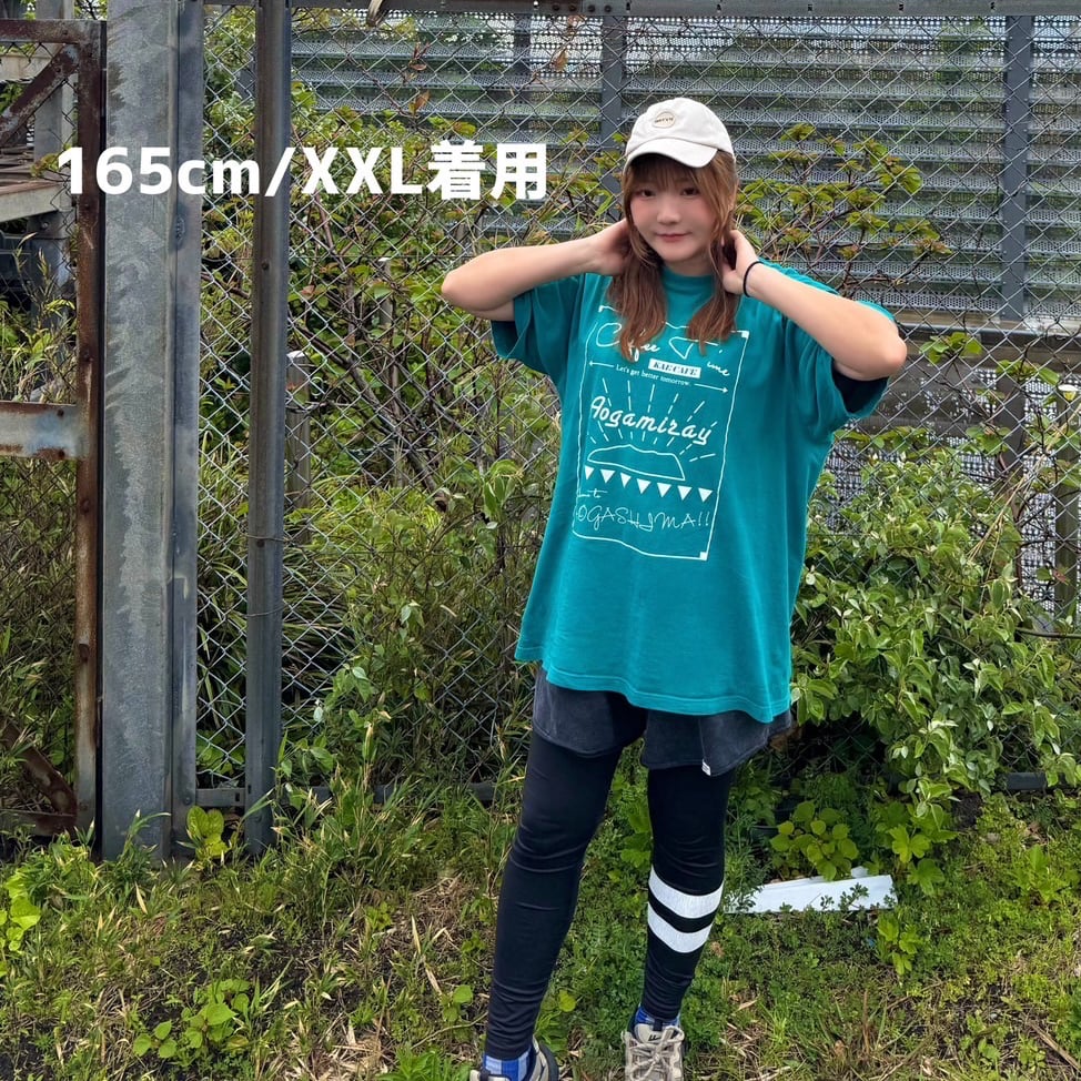 アオガミライTシャツ/aogashima green | 碧海商店