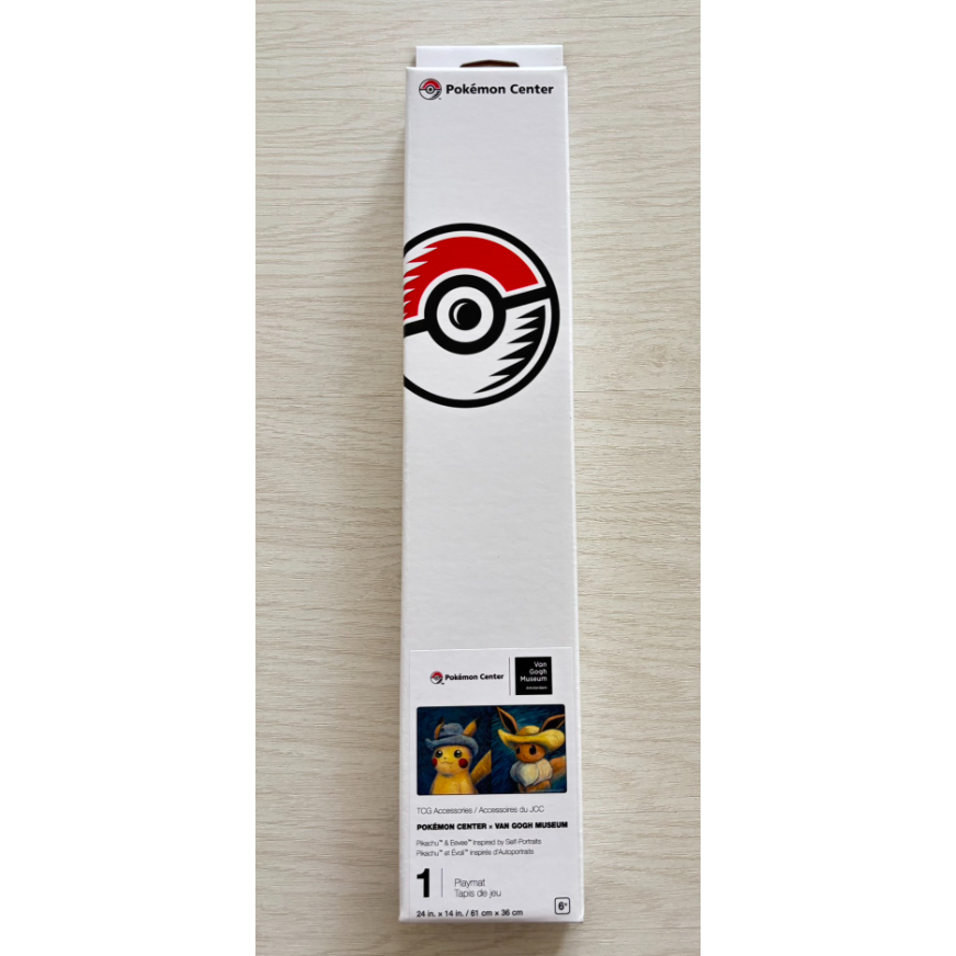 ポケモンソーダ プレイマットのみ　ピカチュウ イーブイ 海外ポケセン限定 海外ポケモンセンター限定】ゴッホ ピカチュウ イーブイ プレイマット