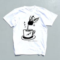 シルクプリント1色刷Tシャツ 川崎ゆきお　猟奇王「スロン」