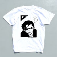シルクプリント1色刷Tシャツ 川崎ゆきお　猟奇王「参上!」
