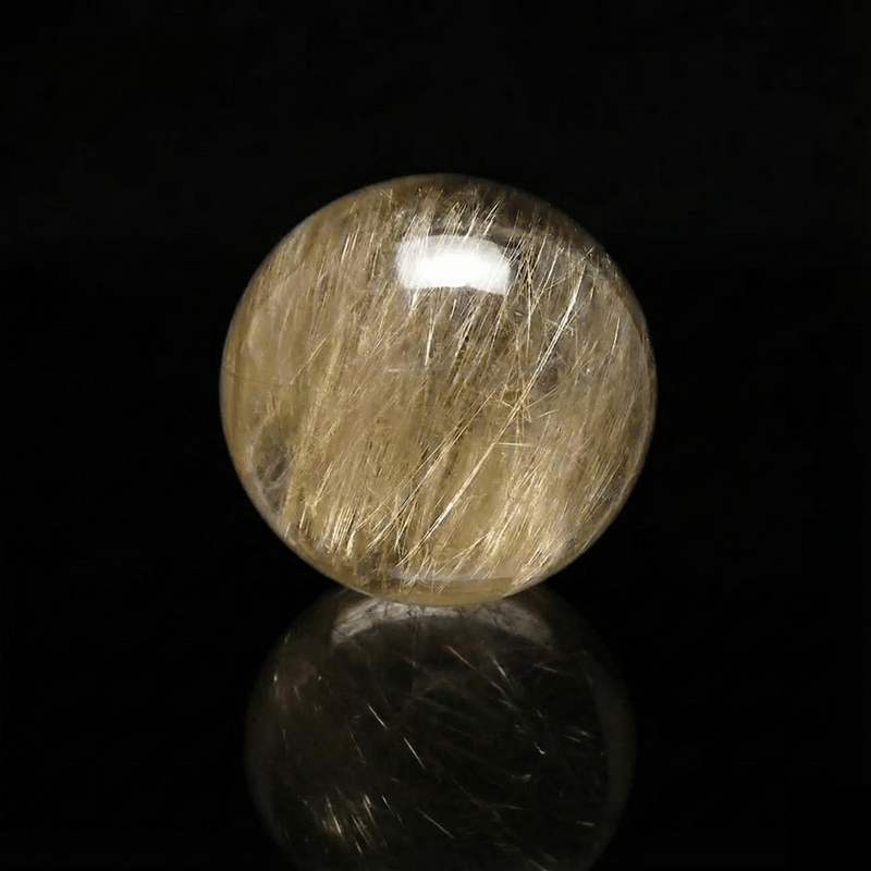 ルチルクォーツスフィア21.5mm│希望を射抜く光を宿す石 | セラフィス