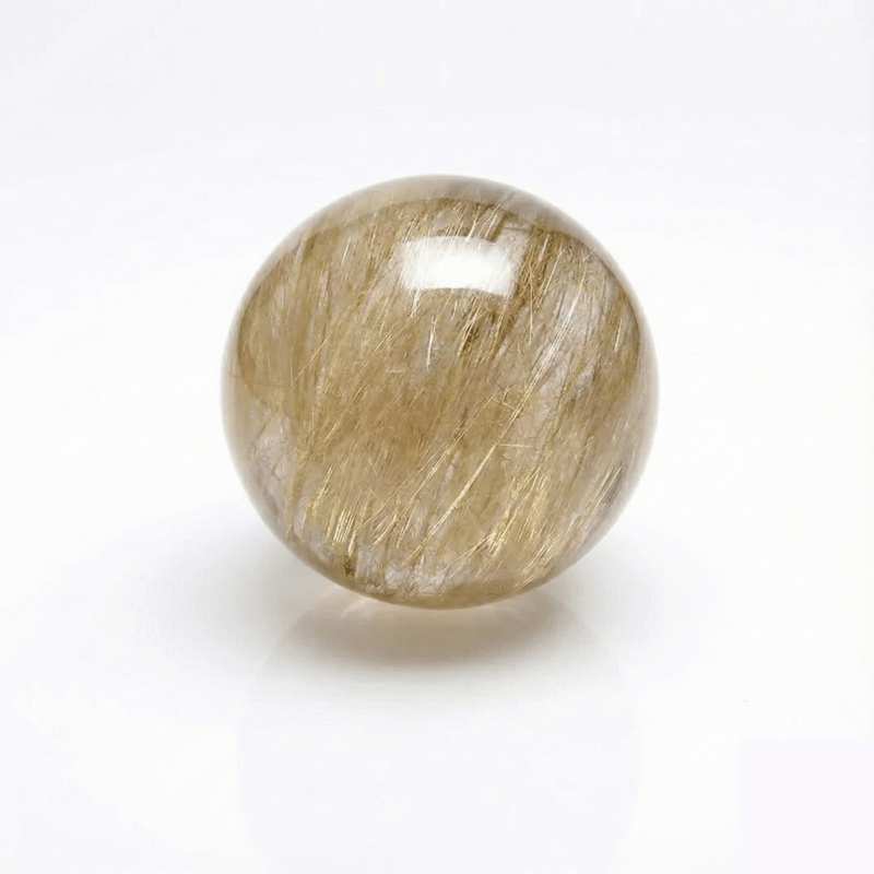 ルチルクォーツスフィア21.5mm│希望を射抜く光を宿す石 | セラフィス