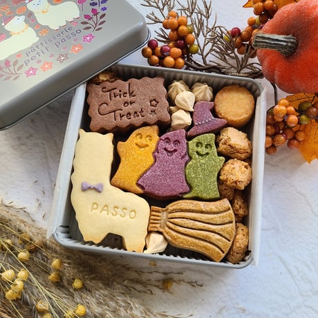 【再販売】パッソくんのハロウィンクッキー缶
