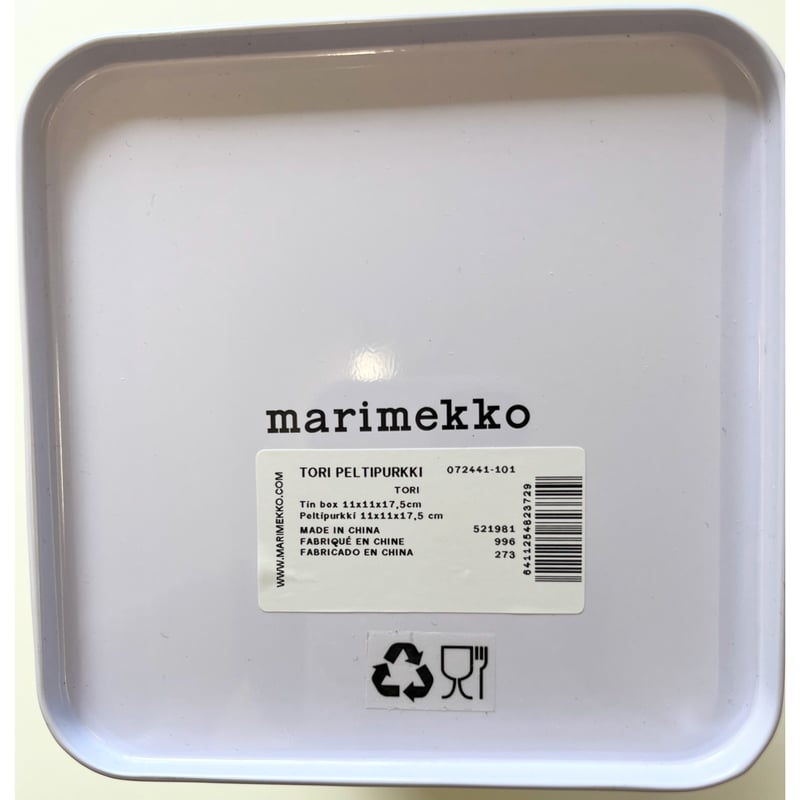 ◇フィンランド限定◇ Marimekko×K-citymarket 「TORI」缶 | Mik