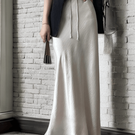 Cafune カフネ　サテンロングスカート cafune; 】ヴィンテージサテンスカート | valance 福井