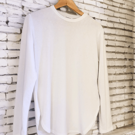 ラウンドカットロングTシャツ