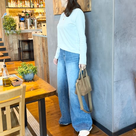 残りわずか　ワイドラインデニム