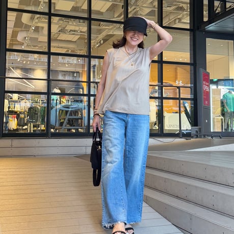 再入荷！ノースリーブフレアトップス
