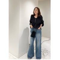 残りわずか　ワイドラインデニム