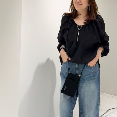 完売しました　再入荷！シアーストリングブラウス