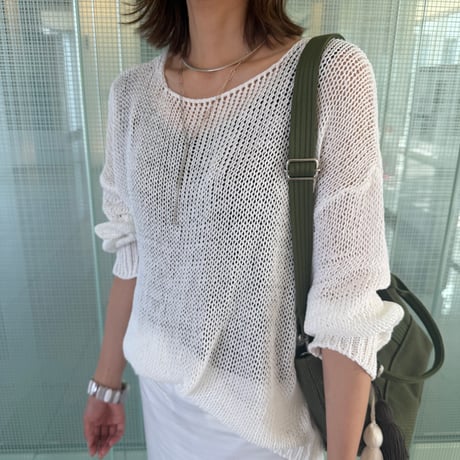 再販決定！プルオーバーメッシュニット