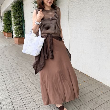 残りわずか　メッシュクルーネックベスト