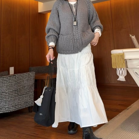 完売しました　ギャザリングロングスカート