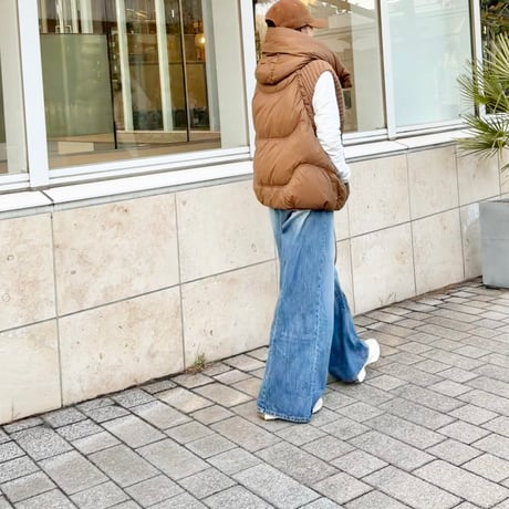 残りわずか　ワイドラインデニム