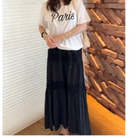 完売しました　クロシェフレアロングスカート