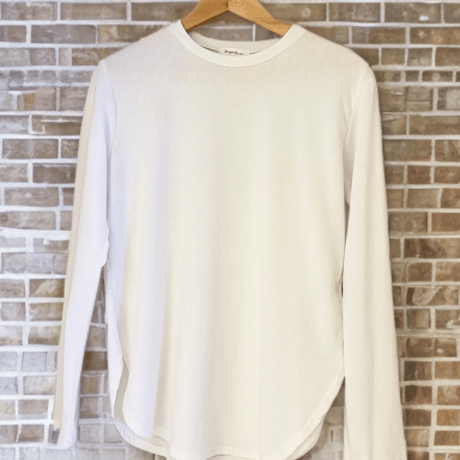 ラウンドカットロングTシャツ
