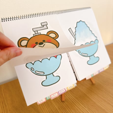 デジタル素材『かきごおり』保育教材、スケッチブックシアター素材