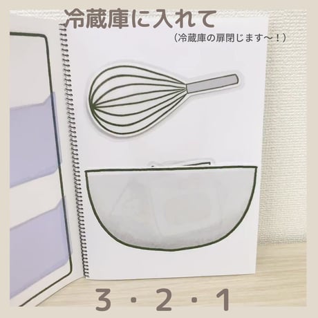 『アイスクリーム』保育教材、スケッチブックシアター素材【Aisu1】