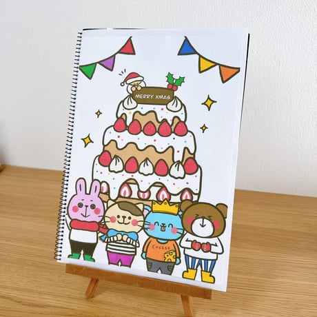 『うさぎのクリスマス』保育教材、スケッチブックシアター素材【usaginoxmas】