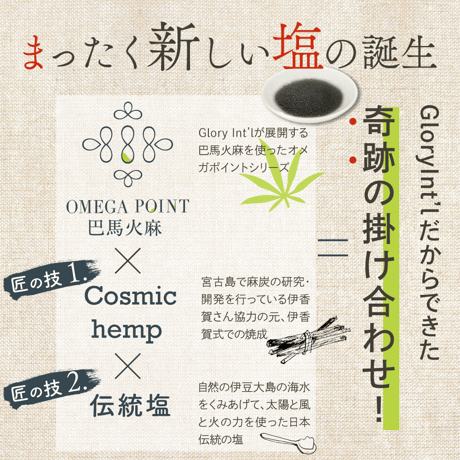 麻炭塩「匠」100g