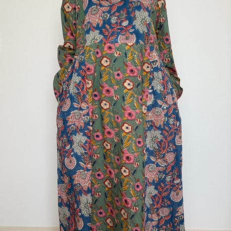 ブロックプリントワンピース | STORES