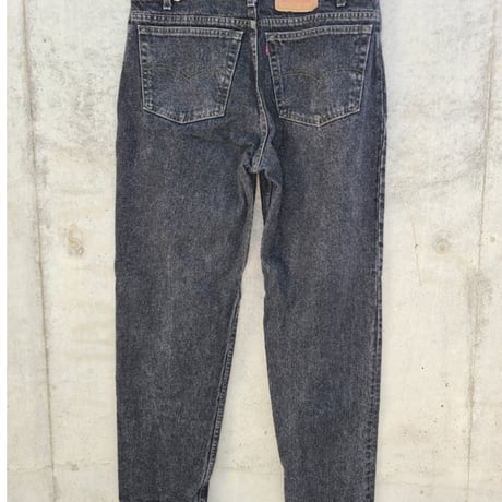 希少 USA製 リーバイス550 グレー デニム W36 ヴィンテージ 80s USA製 Levi'sリーバイス 550 ケミカルウォッシュ グレー