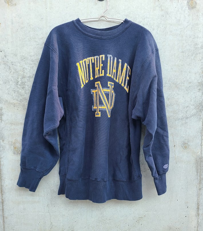 Vintage 80s Champion Reverse Weave Notre Dame