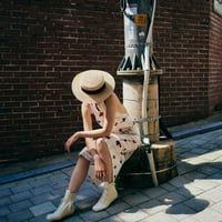 COSMO SE/CO PRINT/APRON DRESS