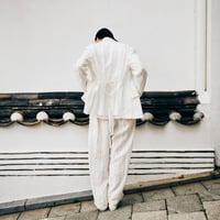 LINEN DRAWN STRIPE/LIGHT JACKET