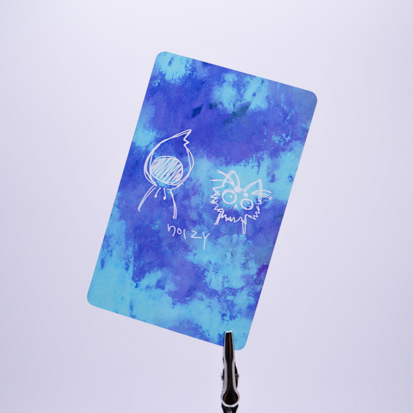 オリジナル透明トレカ-Z君とV君のオリジナルイラスト-ブルー | NOIZY