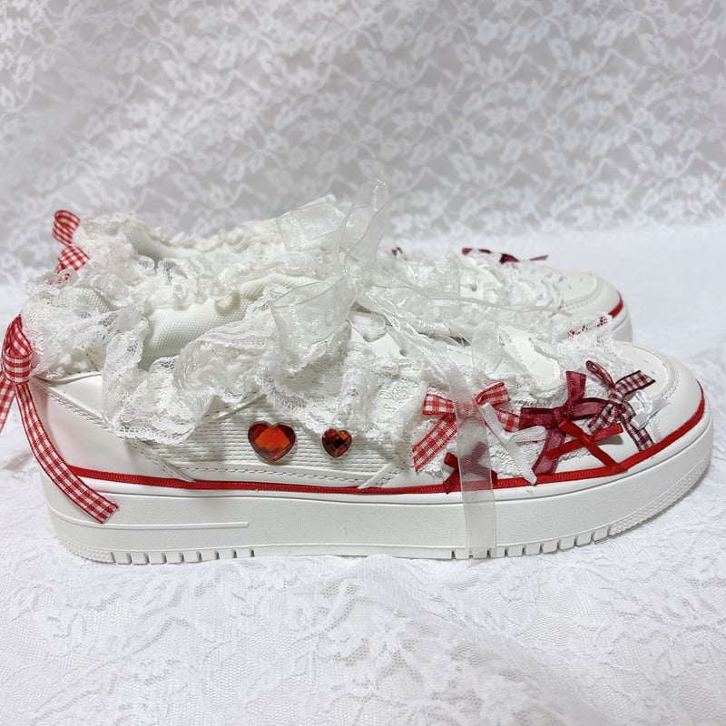 REDVALENTINOリボンスニーカー 38 REDVALENTINOリボンスニーカー 38