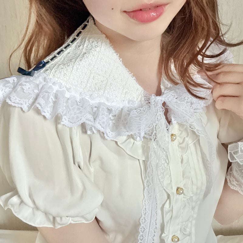 レースつけ襟【ﾈｲﾋﾞｰ】 | KIMISHIKA online shop