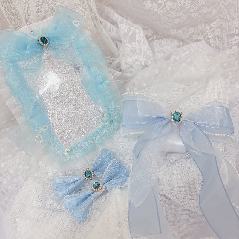 ゆっこ様ハンドメイド♡ビニールフリフリリボン キャンディハーツ Fancy ゴム 15色から選べる】推し活