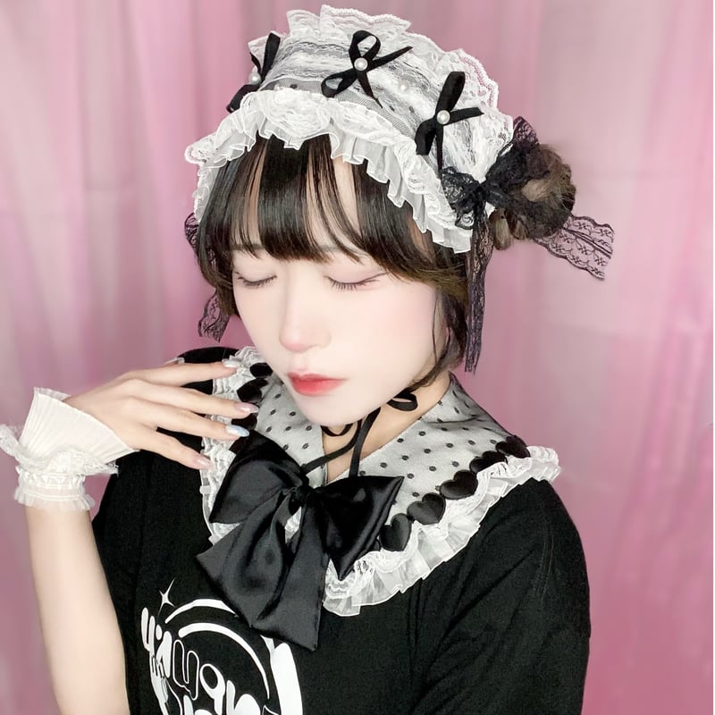 かもだしょ×kimishika】ヘッドドレス♡モノトーン | KIMISHIKA onlin