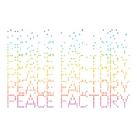 dots.[レインボー]  半袖Tシャツ #ホワイト