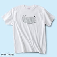 猫らしきもの 半袖Tシャツ #ホワイト