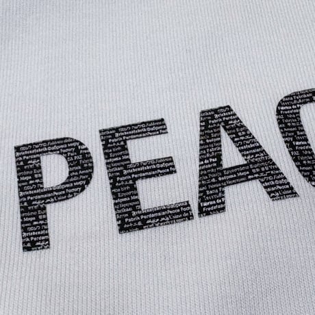 PEACE FACTORY 世界言語 半袖Tシャツ #ホワイト