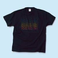 dots.[レインボー]  半袖Tシャツ #ブラック