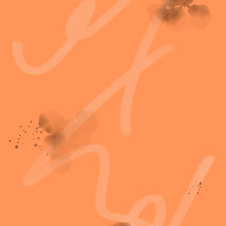 ショップカード(受注制作) Store Card 大きさ9.9✖️21cm縦  Orange