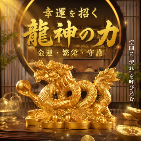 龍神 金龍置物｜幸運・金運・繁栄を招く開運インテリア