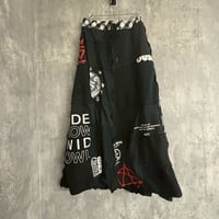 パッチワークロンスカート【black】