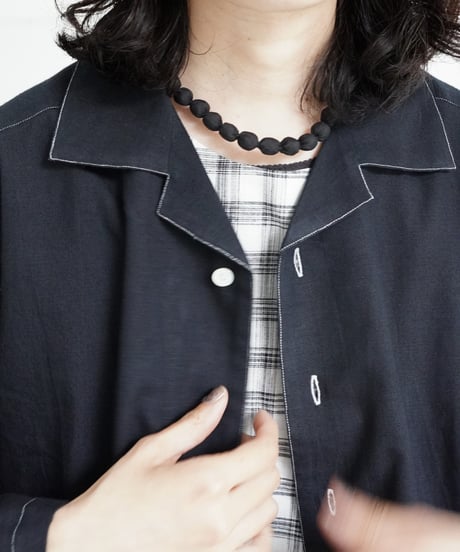 KROMALUDI / Shine Fabric Necklace (2 COLORS)