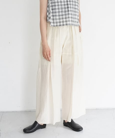 AS YET UNNAMED. - 'the essential line' / 3 Tucks Wide Pants (4 COLORS)