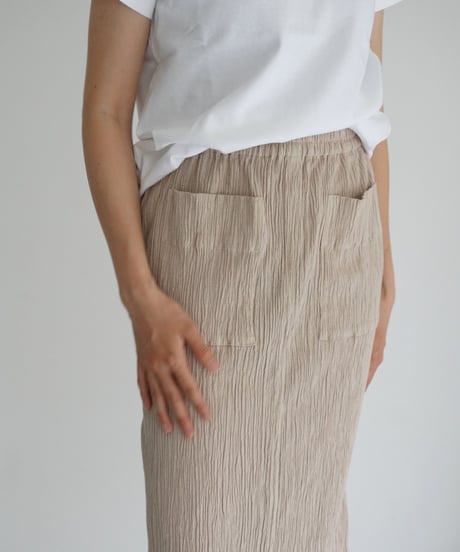 kéngo /cotton banana yoryu long skirt (2 COLORS)