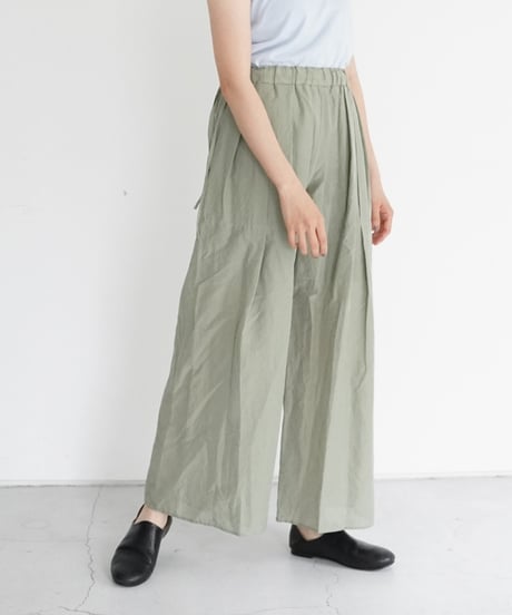 AS YET UNNAMED. - 'the essential line' / 3 Tucks Wide Pants (4 COLORS)