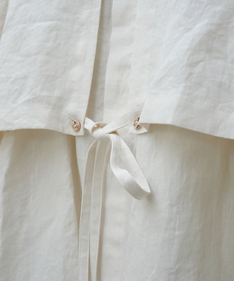 AS YET UNNAMED. - 'the essential line' / Raglansleeve Oversized Shirts (Linen-Ivory)